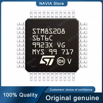1-5 unids/lnotes Чисто нов оригинален пакет STM8S208S6T6C микроконтролер LQFP-44 на чип за IC микроконтролер 100% автентичен