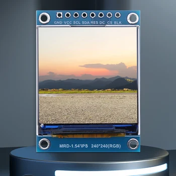 1,54-инчов цветен LCD модул с led екран 240x240 Пълноцветен IPS LCD-дисплей, с интерфейс SPI ST7789 8Pin