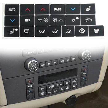 1 Комплект автомобилни стикери за ремонт на климатик AC, бутони за контрол на климата, етикети за Buick Lacrosse 2005-2009 г.