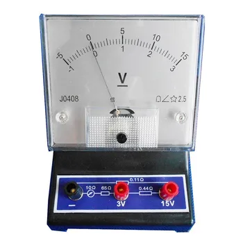 1 бр. волтметър за постоянен ток 
вида на показалеца волтметър 2,5 ниво 3 По 15 
Материали за физически електрически експерименти