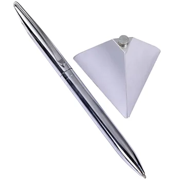 1 комплект химикалки за подписване с магнитна основа за ежедневна употреба, настолна плаващ писалка за писане