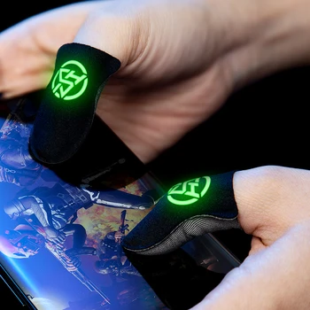 1 чифт ръкавици за палеца със сензорен екран, Дишаща, който предпазва от пот, светлинен калъф за върховете на пръстите си, противоскользящий, 0,3 мм ултра тънък за PUBG Mobile