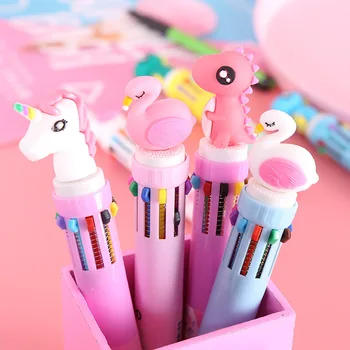 10 цвята химикалки Kawaii, канцеларски материали, ученически принадлежности, повдигащи писалки за писане, скъп Корейски канцеларски материали, гелевых дръжки