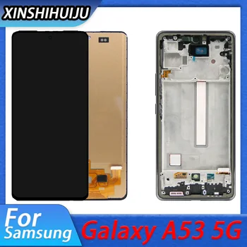 100% Тествани tft-Дисплей За Samsung Galaxy а a53 5G A536B A536U LCD дисплей Сензорен Екран С рамка Дигитайзер В събирането на Ремонт на Част от