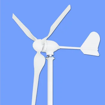 1000 W 12 В 24 В 48 Вятърна турбина Високоефективен Ветроэнергетический turbo generator за домашна употреба, Странично оттичане, фланец вятърен генератор
