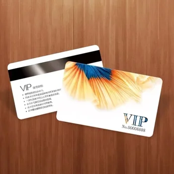 100ШТ Потребителска Печат Двустранен Пълноцветен Размер на кредитна карта дебелина 0,76 mm Размер на VIP Членска карта