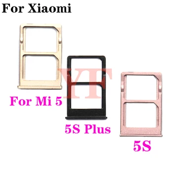 10ШТ за Xiaomi Mi5 Mi 5 5S plus, слот за sim-карти, титуляр на тавата, гнездо за четец на sim-карти, Резервни части