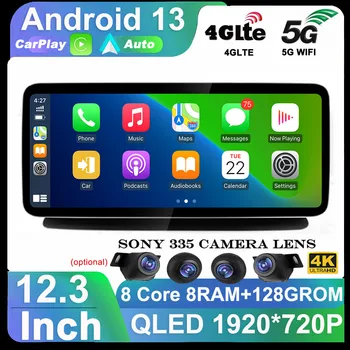 12,3-Инчов Сензорен Екран и Android 13 HD Benz CLS W218 2011-2018 Кола Монитори Carplay Стерео Speacker Радио Мултимедиен Плеър 0
