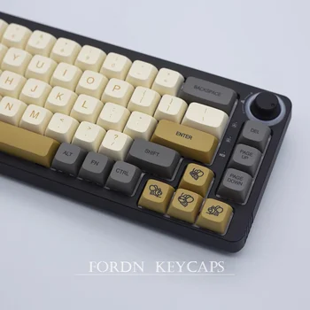 124 Клавишите Custom XDA Profile Keyboard Keycap shimmer Bee Keycaps PBT Keycaps за MX Механични Превключватели Gamer Keyboard