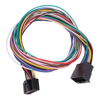 16-пинов универсален автомобилен стереоприемник Комплекти колани кабели ISO удължителен кабел Power Speak ACC 60 см кабел-адаптер за Android плейър