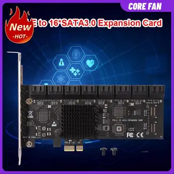 16-портов контролер карти за разширяване на PCIE PCIe SATA3.0 Адаптер 6 Gbit/и за настолни КОМПЮТРИ