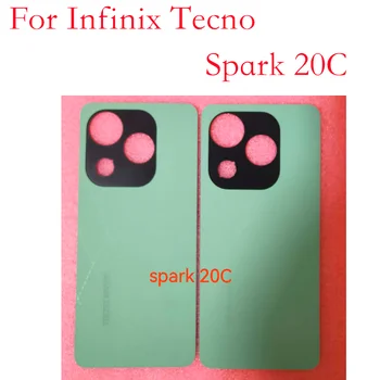 1бр Нов за Infinix TECNO Spark 20 Spark 20C Задния капак на отделението за батерията Дело Задната част на задния капак на Корпуса Резервни части за корпуса на