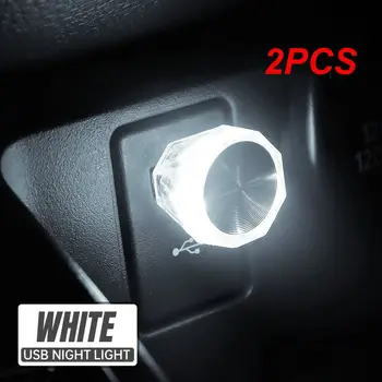 2 ЕЛЕМЕНТА Автомобили USB Атмосферни лампа Безжична Светкавица Цветни светлини Автоматично Декоративно Осветление, Нощни лампи Зареждане на компютър, мобилно устройство