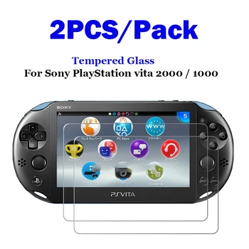 2 ЕЛЕМЕНТА от Закалено стъкло за Sony PS Vita 2000 1000 Защитно фолио за екрана на Sony Play Station Vita 2000 PSV1000 PSV2000 Стъклена филм 0