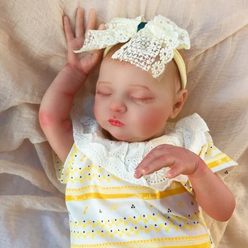 20-Инчов Кукла Reborn Baby Doll Сладка Кукла Мека На Допир 3D Боя и Видими Виена - са подбрани Художествена Кукла За Подарък За Рожден Ден