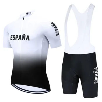 2022 Черно Велосипедна Дрехи на националния Отбор на Испания за колоездене Байк Jersey Completo Ciclismo Estivo Cycling Jersey 20D Велосипедни Шорти
