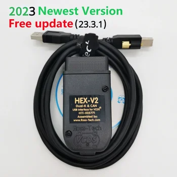 2023 HEX-V2 WESHEU VCD VAG COM 23.3 VAGCOM 23.3.1 VCD HEX V2 USB Интерфейс ЗА VW AUDI Skoda Seat Неограничен Брой VINS На 1996-2017 години