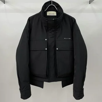 2023 Нова яке, Черна Функционална яке за работно облекло, Памучни джобове, Мъжки и дамски жилетки с цип 1: 1, ежедневни якета за мъже
