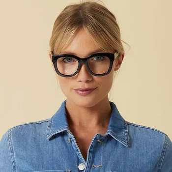 2023 Нови Големи очила, блокиране на синята светлина, за жени, мъже, Очила с голям размер, Унисекс, Оптични рамки за очила