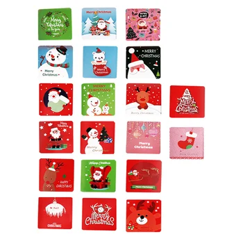 20pcs Декоративни Коледни Поздравителни Картички Креативни Картички за Съобщения DIY (случаен цвят)