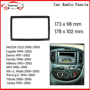 2din Автомобили Радиоприемная Панел Рамка за Mazda family MPV MX-5 Capella 1999-2003 Таблото ABS + PC Пластмасов Инсталационния Комплект Гарнитури 0