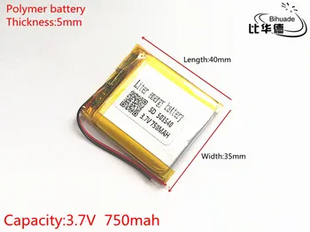 3,7 На 750 mah 503540 Литиево-Полимерна Li-Po литиево-йонни Акумулаторни батерии за Mp3 MP4, MP5 GPS оборудване за PSP мобилен Bluetooth