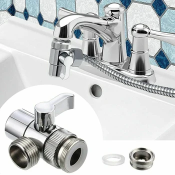 3-ходова жак за чешма за тоалетна, биде, душ, кухненски ключ, адаптер за кран, сплитер за кухненски мивки в банята
