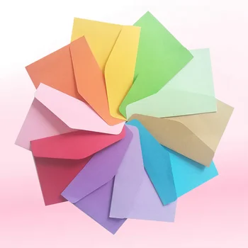 30 бр. мини чанта за съхранение на банкови карти ярки цветове, пликове за членски карти (случаен цвят)