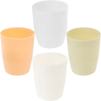 4 Бр многократно чаши за вода, външни чаши за изплакване на устата, пластмасов корейската версия на четки за баня от полипропилен 0