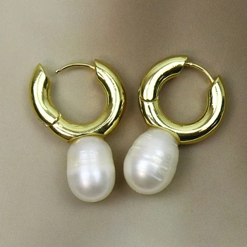 5 двойки перлата на обеци аксесоари от естествени перли, обици в различни цветове, модни бижута за жени 51112