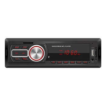 5209E Автомагнитола на един DIN, MP3 плеър, съвместим с Bluetooth, AUX-in, USB TF, Автостерео, Автозвук, Централна FM стерео система за кола