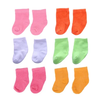 6 чифта мини-чорапи с орнаменти и декоративни чорапи за декор играта къща