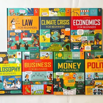 7 истории на английски с картинки Usborne Money Business за начинаещи, това е английската версия на Junior Business School