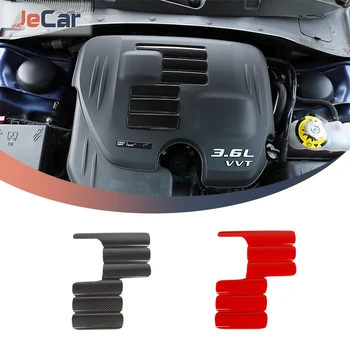 ABS капачка на капака на двигателя на автомобила, декоративна украса, етикети-прозорец винетка за Dodge Charger Challenger 2009 + аксесоари за автомобили