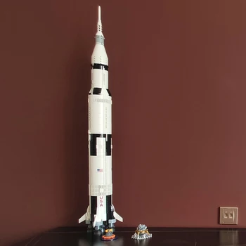 Apollo Saturn V 92176 Строителни Блокове от Серията Space Rocket Idea Тухли Забавни Играчки За Деца, Подаръци За Рожден Ден и Коледа 0