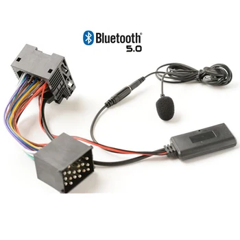 Bluetooth 5,0 Музикален Аудиоадаптер Микрофон, Кабел за BMW E46 E46 320i 323i 325i CD 2002-2006 година с 10pin Спомагателни Част от aux
