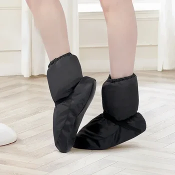 CXMMATW Балетные обувки, танцови обувки, топли балетные обувки, Танцови обувки, Зимни обувки, обувки за топло, Тренировочная обувки