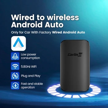 Carlinkit A2A Безжичен Адаптер Carplay Auto Smart Ai Box Щепсела И да Играе Wifi BT Auto Connect За кабелна Автомобили Android Auto