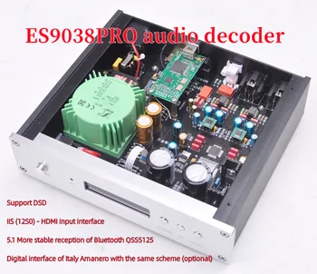 ES9038PRO КПР декодер IIS Вход QCC5125 Bluetooth 5.1 Ltalian Цифров интерфейс OPA1612A * 2/OPA604AP * 2