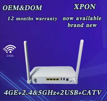 FTTH F668V XPON GPON EPON ONU с порт за КАБЕЛНА телевизия 4GE AC1200 двойна лента wifi с поддръжка на OMCI