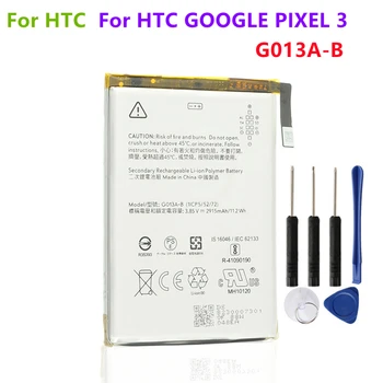 G013A-B Батерии За HTC Google Pixel 3 2915 ма Взаимозаменяеми Батерия за Мобилен Телефон GO13A-B + Безплатни Инструменти