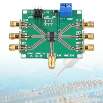 HMC252 Радиочестотни Полюс Шестипереключатель Постоянен Ток с Честота 3 Ghz, Неотражающий Електронен Компонент, Висока Работна Честота за Електрически Инструмент