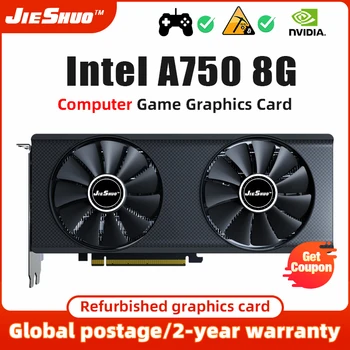JIESHUO детска видео карта NVIDIA Arc A750 8G Index Графичен процесор GDDR6, HDMI, DP 8 + 8PIN 256bit PCIE 4.0 750 8G