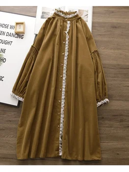 Lamprip Уникално винтажное дантелено рокля в стил Лолита 
