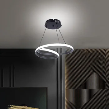 Led полилей, енергоспестяващ окачен лампа за помещения, с регулируема яркост, за защита на очите, лесна инсталация за преминаване, коридор