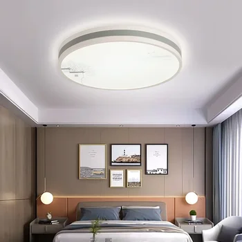 Led тавана лампа в китайски стил, лампа, за да се учат, Ретро-пейзаж, лампа за чайна стая в хола, лампи