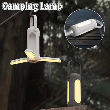 Led туристически фенери, Градинска USB-акумулаторна лампа Преносима сгъваема лампа за палатка Походный авариен лампа за къмпинг