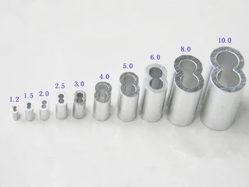 M1-1.2-1.5-2-2.5-3- Алуминиев Въже на 8-образна форма 4 мм, Алуминиеви Накрайници Обжимные Ръкав Скоби Зажимная Тел Cable Фитинги