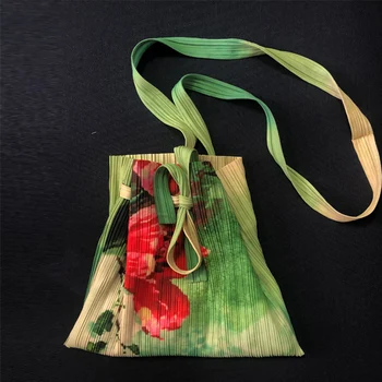 Miyake купища оригинална дизайнерска чанта през рамо нишевую дизайнерска чанта през рамо с принтом