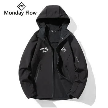 Mondayflow Korea Зимни мъжки якета за голф, за мъже, ветрозащитное топло палто за голф, дамски водоустойчив яке за голф Soft Shell